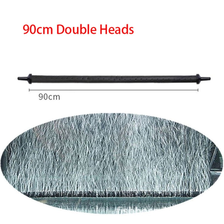 Pompa per acquario a doppia testa da 90 cm Tubo per bolle d'aria Accessori per acquari Diffusore a striscia di ossigeno per acquari e acquari, 90cm Double Heads