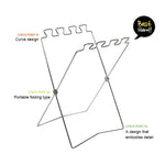 Gancio per sacchetti della spazzatura pieghevole in acciaio inossidabile da campeggio all'aperto, dimensioni: 58 * 32 cm
