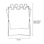 Gancio per sacchetti della spazzatura pieghevole in acciaio inossidabile da campeggio all'aperto, dimensioni: 58 * 32 cm