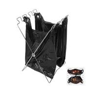 Gancio per sacchetti della spazzatura pieghevole in acciaio inossidabile da campeggio all'aperto, dimensioni: 58 * 32 cm