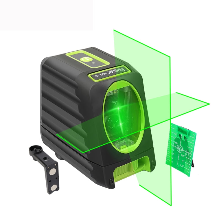 BOX-1G 1V1H 2-Line Green Beam Laser Level 40mW & 10mW for Wall & Floor Covering