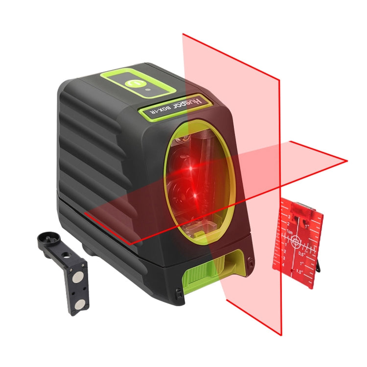 BOX-1G 1V1H 2-Line Green Beam Laser Level 40mW & 10mW for Wall & Floor Covering