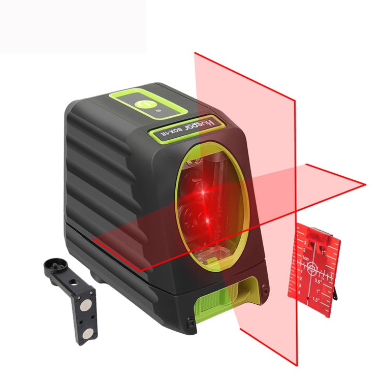 BOX-1R 1V1H Livella laser a raggio rosso a 2 linee da 40 mW e 10 mW per copertura di pareti e pavimenti