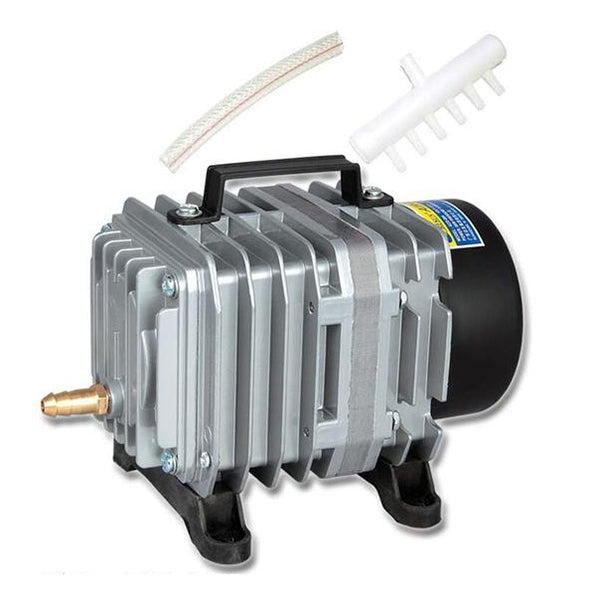 ACO-004 58W 75L/Min Compressore Pompa d'Aria Elettromagnetica Acquario per Pesci di Pesce Aumenta il Divisore del Flusso d'Aria di Ossigeno, Spina USA, ACO-004