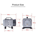 Compressore pompa aria elettromagnetica 58W 75L/min per acquario