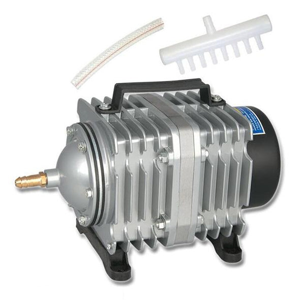 ACO-006 80W 88L/Min Compressore Pompa d'Aria Elettromagnetica Acquario per Pesci di Pesce Aumenta il Divisore del Flusso d'Aria di Ossigeno, Spina USA, ACO-006