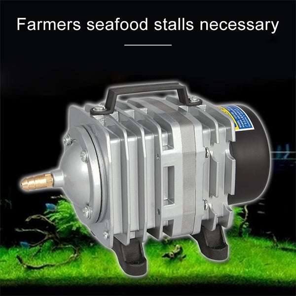 ACO-006 80W 88L/Min Compressore Pompa d'Aria Elettromagnetica Acquario per Pesci di Pesce Aumenta il Divisore del Flusso d'Aria di Ossigeno, Spina USA, ACO-006