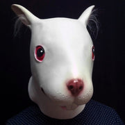 Popolare adorabile maschera di Halloween mascherata maschera di coniglio emulsione con orecchie di villo per uomini e donne, Rabbit