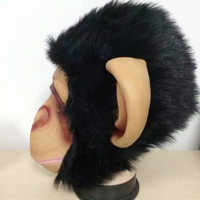 Popolare adorabile maschera di Halloween mascherata maschera da gorilla con emulsione per uomini e donne, Gorilla