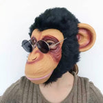 Popolare adorabile maschera di Halloween mascherata maschera da gorilla con emulsione per uomini e donne, Gorilla