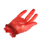 Mano finta insanguinata Halloween 4 dita 23cm