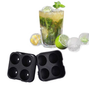 Stampo per cubetti di ghiaccio in silicone a 4 griglie a forma di palla, Ball Shape