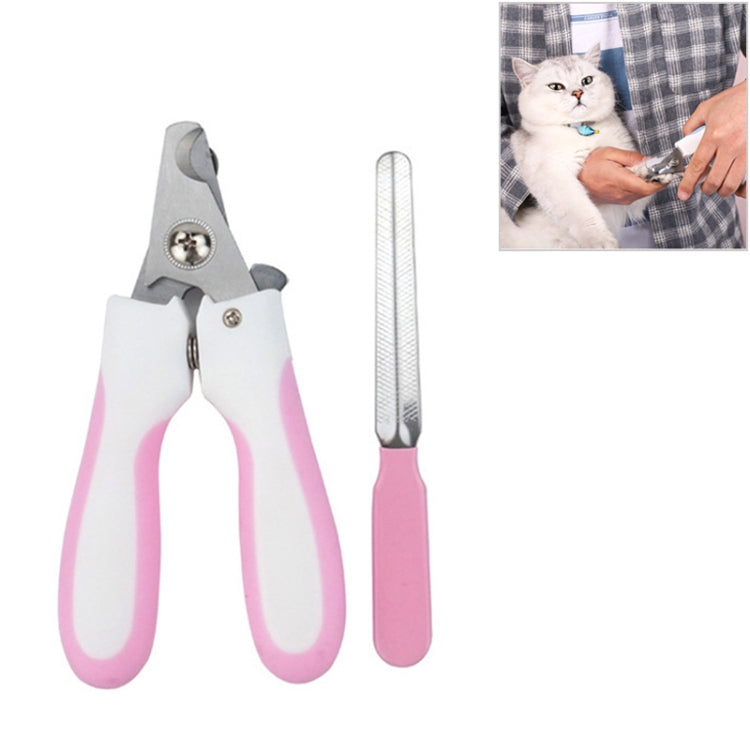 Set tagliaunghie e lucidante per animali domestici, misura: piccolo, Small Pink, Small Blue