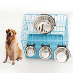 Ciotola per cani in stile sospensione in acciaio inossidabile, misura: M, Size: Medium