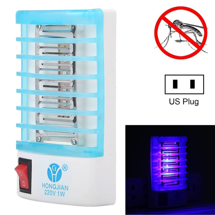 Lampada notturna antizanzare 4 LED luce blu US Plug