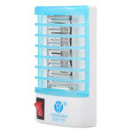 Lampada notturna antizanzare 4 LED luce blu US Plug