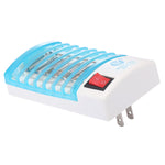 Lampada notturna antizanzare 4 LED luce blu US Plug