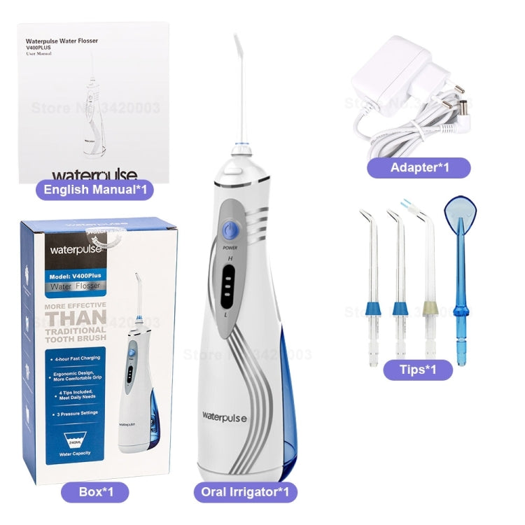 Waterpulse V400Plus irrigatore orale cordless ricaricabile USB