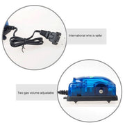 SOBO SB-348A Pompa ad aria per ossigeno per acquario con flusso regolabile a doppia uscita da 5 W, 5W  Double Outlets