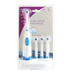 Spazzolino elettrico rotante impermeabile 2W con 4 testine