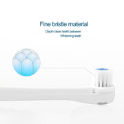 Set spazzolino elettrico rotante impermeabile per uso domestico creativo da 2 W con 4 testine e base di ricambio, 8500 giri al minuto