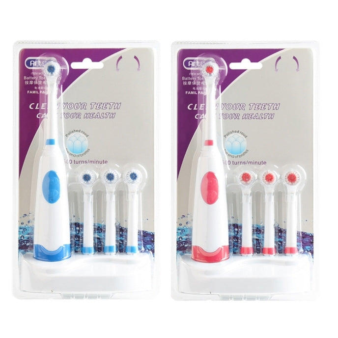 Spazzolino elettrico rotante impermeabile 2W con 4 testine