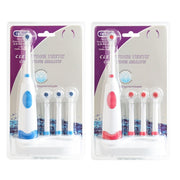Spazzolino elettrico rotante impermeabile 2W con 4 testine