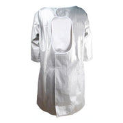 Grembiule per animali domestici Mezza manica Abito di bellezza Toelettatura per animali domestici Grembiule per estetista Abbigliamento impermeabile Grembiuli per negozi di animali, L, Lunghezza: 95 cm, Size:L Color:Silver