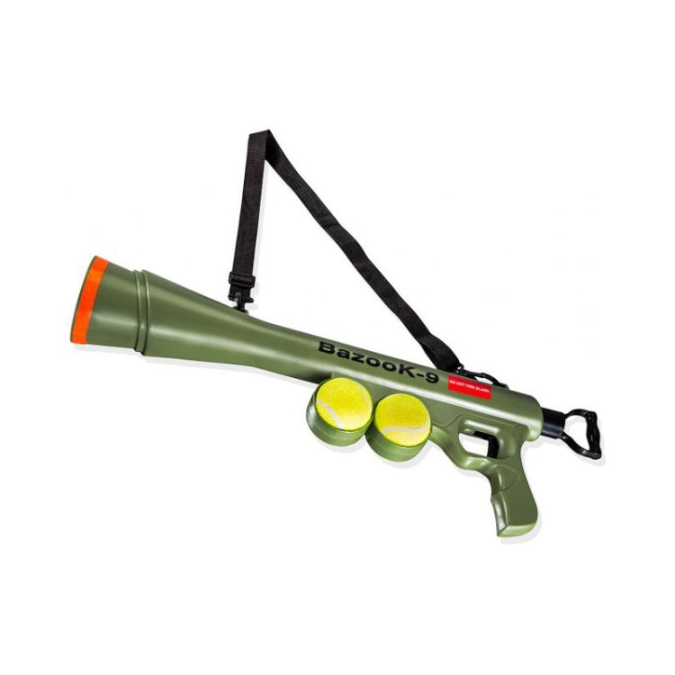 Forniture per animali domestici Giocattolo per addestramento del cane Lanciatore per sparare Pistola per sparare Lanciatore per tennis con mira a velocità remota, Dimensioni: 52 * 19 * 9 cm, Tennis Launcher