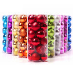 Decorazioni Natale plastica placcata 4 cm da appendere