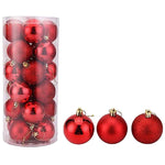 Decorazioni Natale plastica placcata 4 cm da appendere