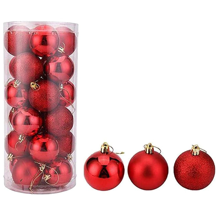 Decorazioni Natale plastica placcata 4 cm da appendere