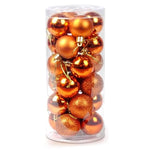 Decorazioni Natale plastica placcata 4 cm da appendere