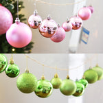 Decorazioni Natale plastica placcata 4 cm da appendere