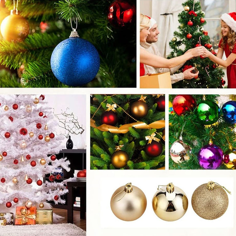 Decorazioni Natale plastica placcata 4 cm da appendere