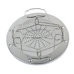 Portapane pieghevole in acciaio inox per 4 fette 22x12 cm