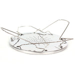 Portapane pieghevole in acciaio inox per 4 fette 22x12 cm