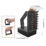 Spazzola pulizia barbecue in filo di rame 3 in 1