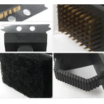 Spazzola pulizia barbecue in filo di rame 3 in 1