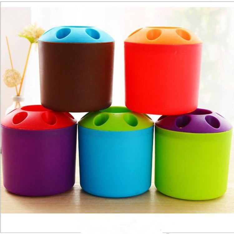 10 pezzi multifunzione creativo contenitore per penne colorate spazzolino sedile materiale scolastico per ufficio di cancelleria, consegna casuale di colori, Colour Pen Container
