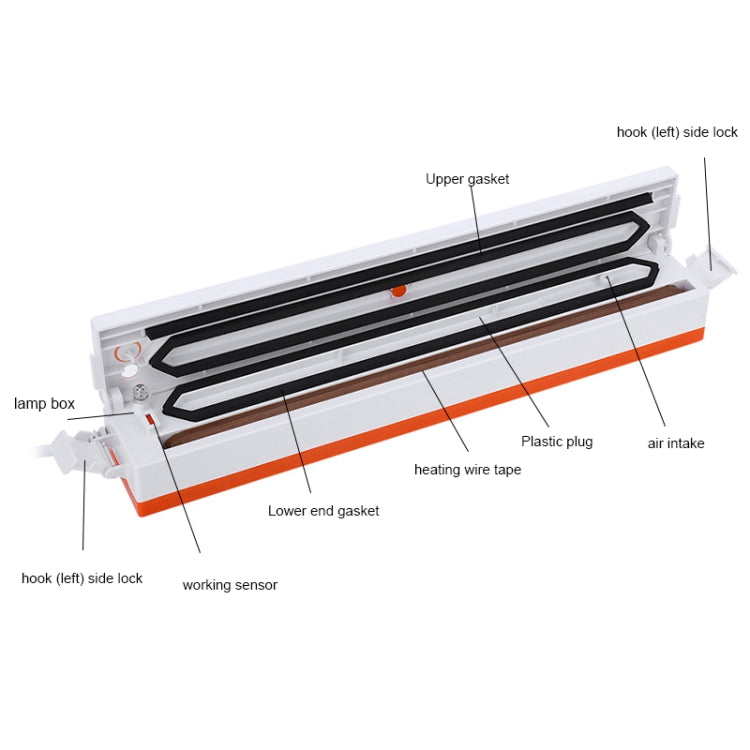 Pellicola sigillante Pellicola in rotolo Pellicola in PP Materiale trasparente Tazza per pellicola sigillante, Vacuum Sealing Machine, EU Plug, US Plug