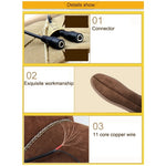 Le solette riscaldate elettriche USB mantengono i piedi caldi con cavo USB, dimensioni: 43-44 iarde, Size: 43-44yard