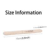 Spatole in legno da 15 cm per pulizia cera e strumenti