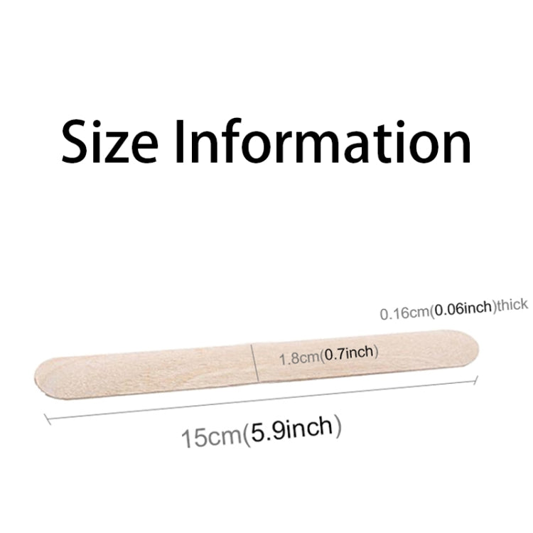 Spatole in legno da 15 cm per pulizia cera e strumenti