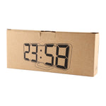 Moderna sveglia digitale colorata con controllo del suono a LED 3D, regolazione della luminosità, orologio da parete elettronico luminoso, con telecomando, 9001 Black, 9001 White