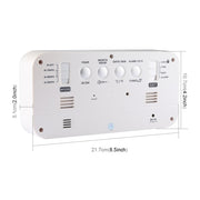 Sveglia musicale digitale LED a grande schermo multifunzionale con display di ora/settimana/temperatura/calendario e telecomando, DC 5V, Music Alarm Clock
