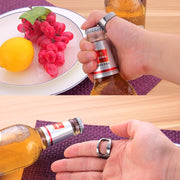 Bottiglia di birra e apriscatole in metallo stile anello da 10 pezzi, diametro interno: 2,2 cm, 10pcs Ring Style