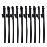 10 cannucce Dicky da sorseggiare, lunghezza: circa 19 cm, Dicky Sipping Straw(Black)