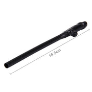 10 cannucce Dicky da sorseggiare, lunghezza: circa 19 cm, Dicky Sipping Straw(Black)