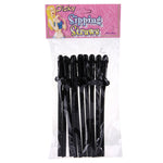 10 Cannucce nere Dicky da 19 cm per sorseggiare